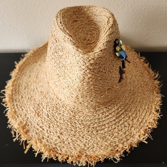 ***FREE HAT****POLO Ralph Lauren Large Pink/Tan Raffia bag Tote - Picture 9 of 14